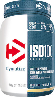 Dymatize ISO 100 Hydrolyzed Πρωτεΐνη Ορού Γάλακτος Χωρίς Γλουτένη με Γεύση Peanut Chocolate 932gr