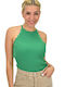 Potre Women's Blouse Sleeveless Green