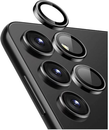 Lens Camera Protection Tempered Glass Black for the Galaxy S23+