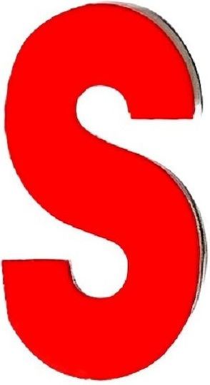 Sign with Text in Orange Color 5cm 6308000000207