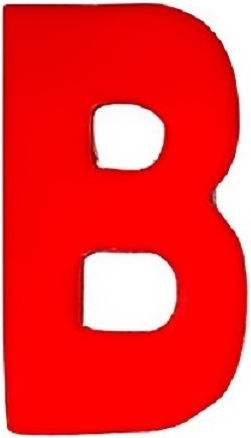 Sign with Text in Orange Color 3cm 6308000000071