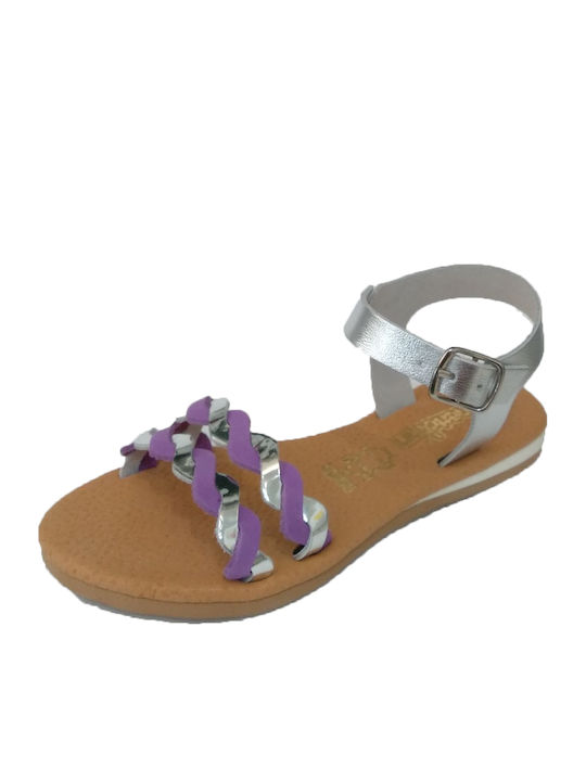 Meridian Kinder Sandalen Silber