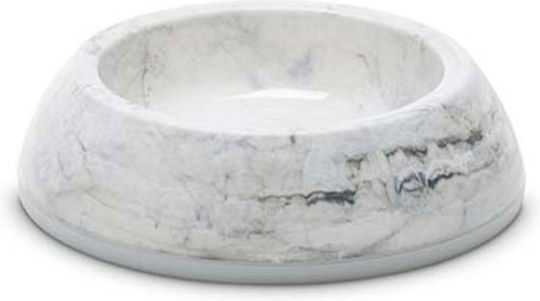 Savic Delice Marble Пластмаса Купа Храна & Вода за Куче & Котка с Основа 300мл 11.5см в Сив Цвят