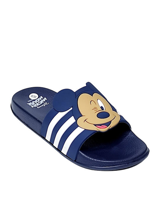 Șlapi pentru copii Mickey Albastre Mickey