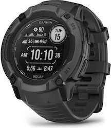 Garmin Instinct 2X Solar 50mm Waterproof Smartwatch with Heart Rate Monitor (Graphite)