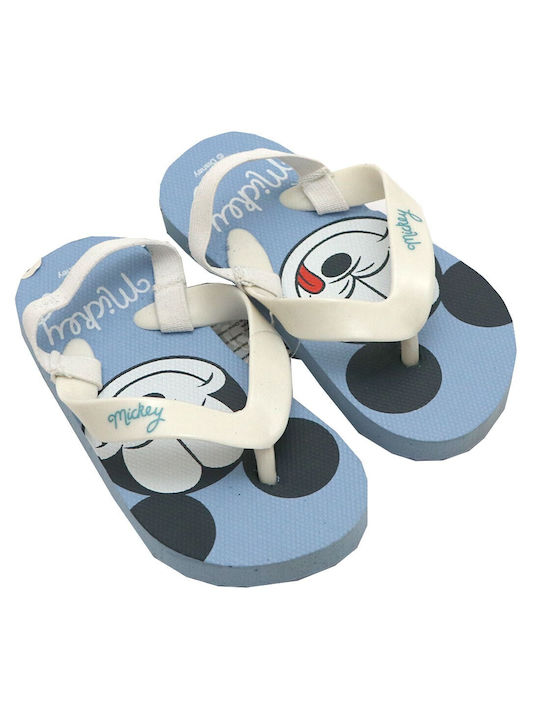 Disney Παιδικές Σαγιονάρες Flip Flops Mickey Λευκές