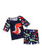 Babykids Costum de baie pentru copii Set Albastru