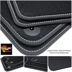 Covorașe Fiat Strada 2013-2021 Linie Sport Negru Cu Cusături Albe Broderie Albă Abarth Set de 2 Bucăți Covorașe Fiat Strada 2013-2021 Linie Sport Negru Cu Cusături Albe Broderie Albă Abarth Set de 2 Bucăți