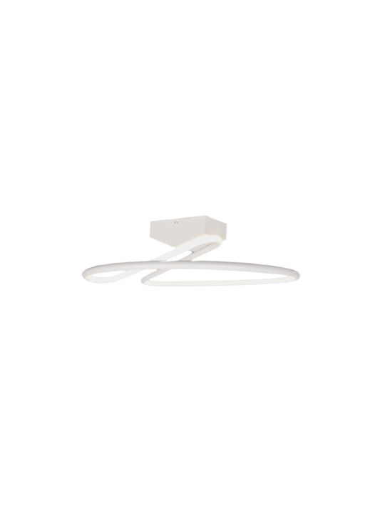 V-TAC Modern Metallic Ceiling Mount Light with Integrated LED in White color