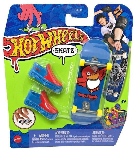 Mattel Miniature Novelty Toy Hot Wheels Skate Fingerboard Shoes Tony Hawk  for 5+ Years Old HGT53