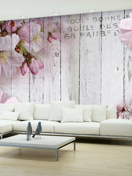 Wall Mural Fabric White L100xW70cm