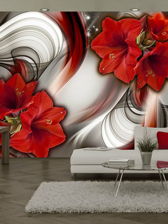 Wall Mural Fabric Red L200xW140cm