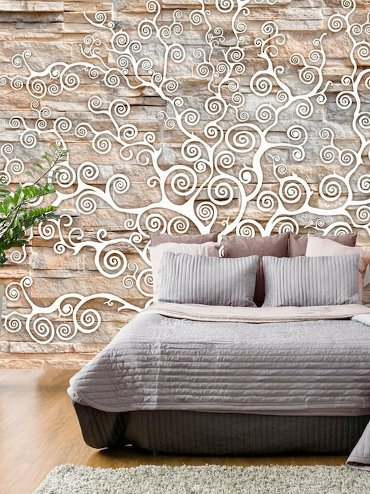 Wall Mural Fabric Beige 250x175cm