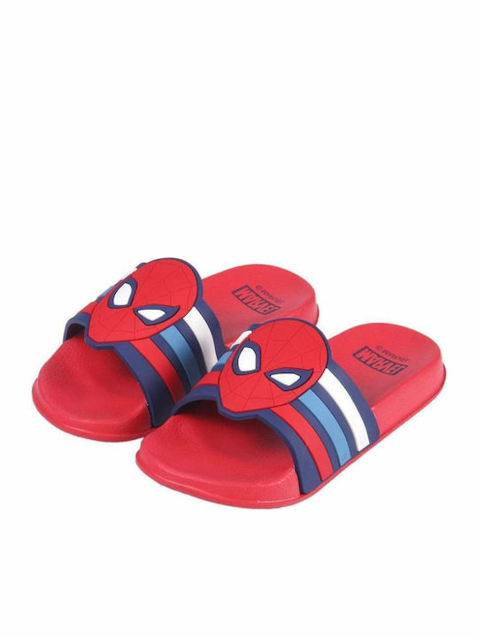 Kinder Badeschlappen Spider-Man Rot
