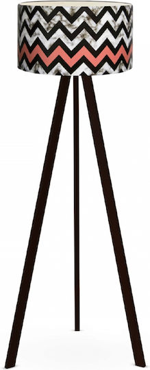 Megapap Rosling Lampa de podea Î140xL38cm. cu Soclu pentru Bec E27 Negru