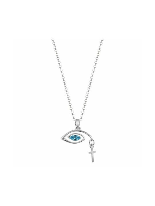 Amor Amor Halskette Auge aus Silber