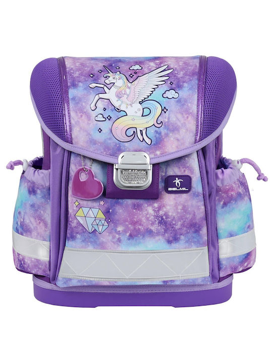 Belmil Diamond Unicorn Schulranzen Rucksack Grundschule, Grundschule in Flieder Farbe 19Es