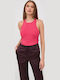 Women's Summer Blouse Sleeveless Orange