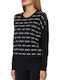 Liu Jo Damen Langarm Pullover Schwarz