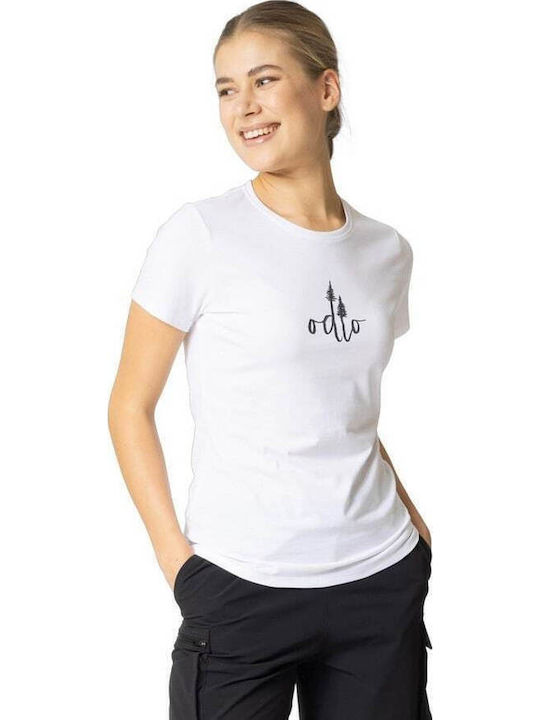 Odlo Kumano Trees Γυναικείο T-shirt Λευκό