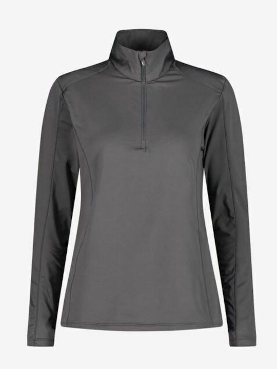 CMP Winter Women's Fleece Blouse Long Sleeve with Zipper Gray