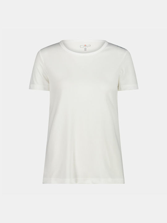 CMP Damen Sport T-Shirt Schnell trocknend Weiß