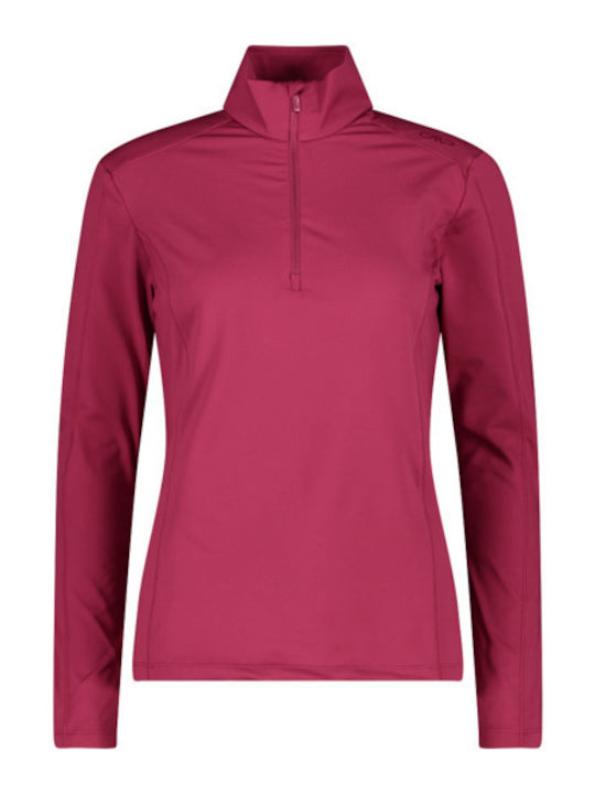 CMP Women's Athletic Fleece Blouse Long Sleeve with Zipper Multicolour