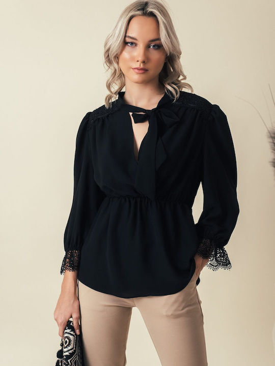 Freestyle Bluza de Damă Mânecă lungă Neagră
