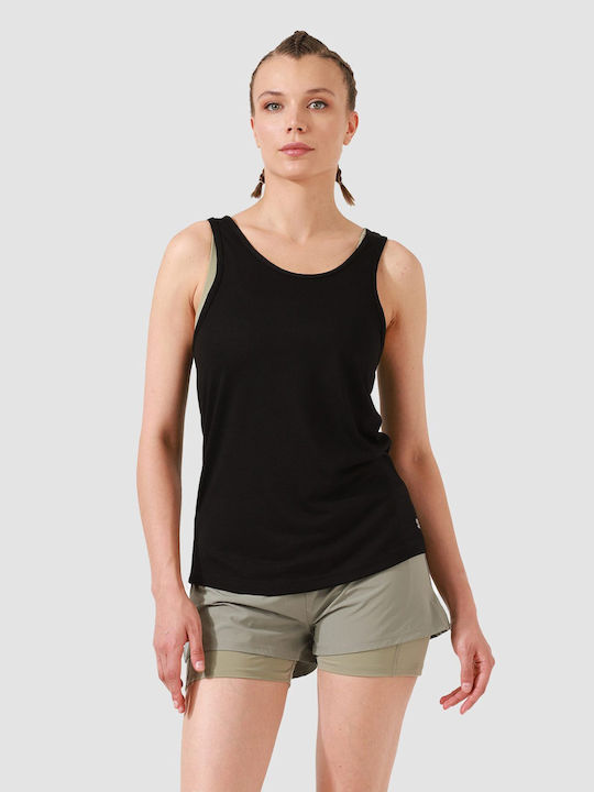 Superstacy Damen Sport T-Shirt Schwarz