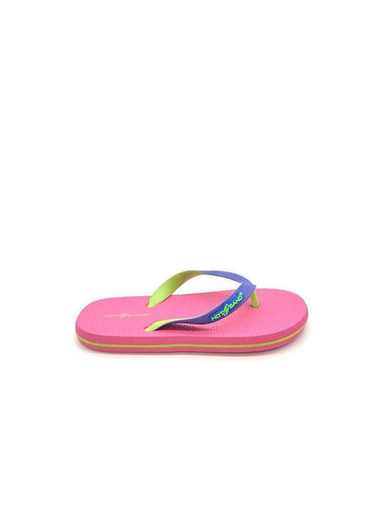 Hot Sand Kinder Flip Flops Fuchsie