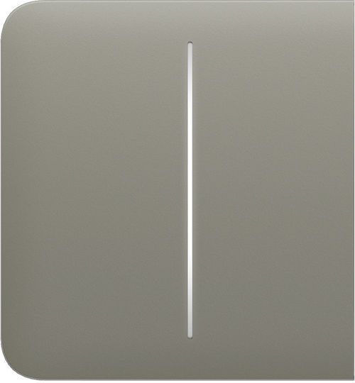 Ajax Systems Side Button (2-Gang) Επιτοίχιος Διακόπτης Τοίχου Διπλός με Πλαίσιο