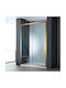 Devon Noxx Διαχωριστικό Ντουζιέρας με Συρόμενη Πόρτα 102-105x200cm Clean Glass Bronze Brushed