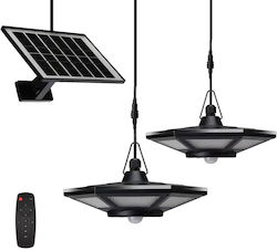 GDPLUS Σετ 2 Ηλιακά Φωτιστικά Δρόμου 7W 1000lm με Ανιχνευτή Κίνησης