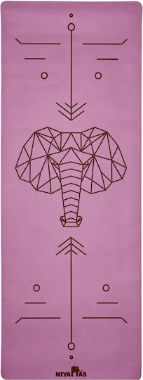 Niyamas Yogamatte Lila mit Tragegurt (183x68x0,5cm)