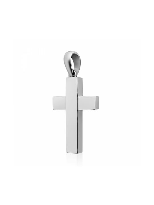 Chrilia White Gold Cross 14K