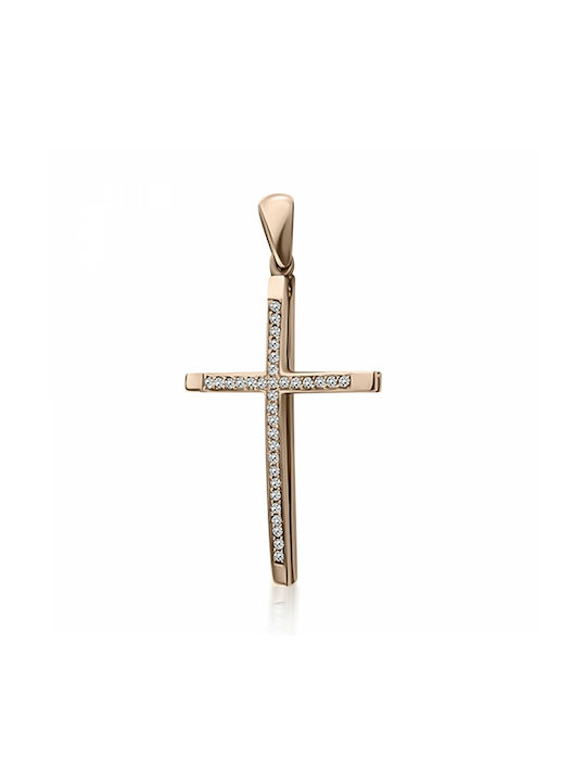 Chrilia Rose Gold Cross 14K