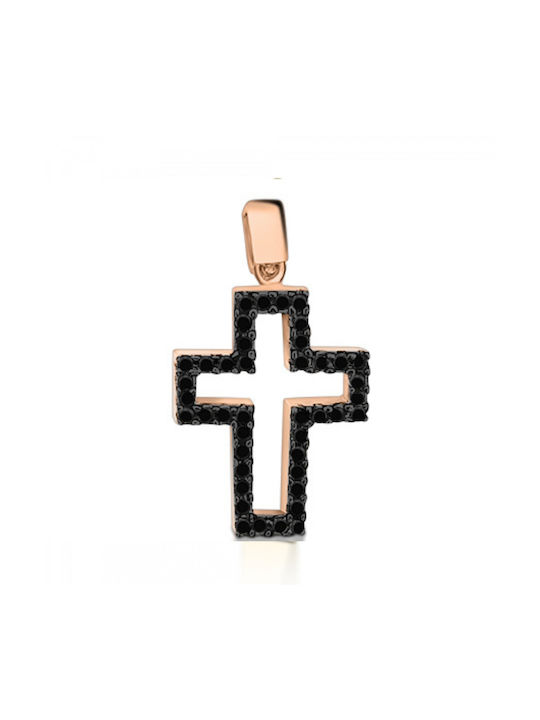 Chrilia Rose Gold Cross 14K