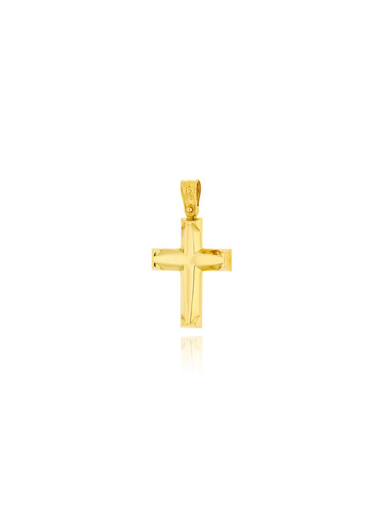 Skaras Jewels Men's Gold Cross 14K