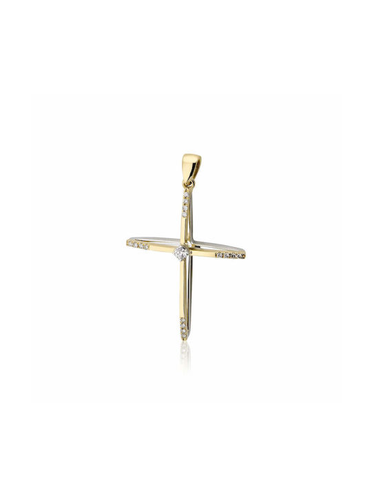 Skaras Jewels Women's Gold Cross 18K