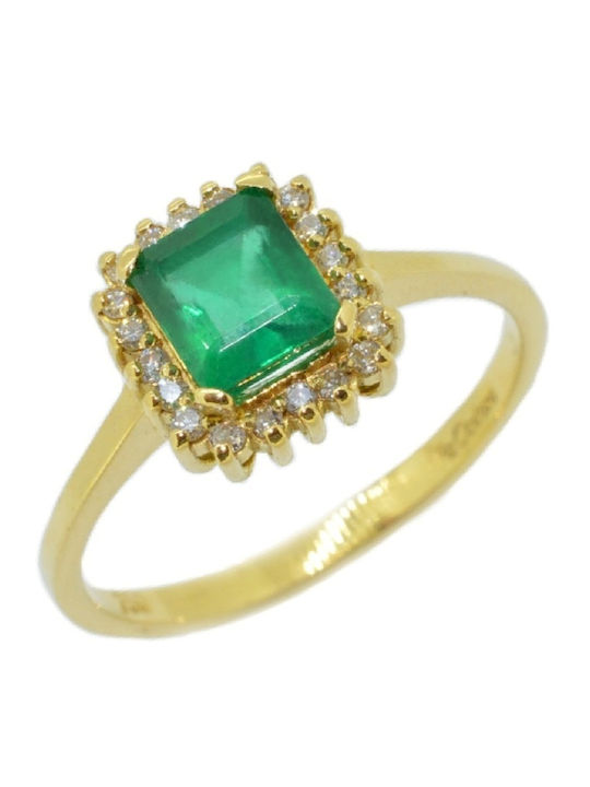 Fa Cad'oro Femeie Inel cu Diamant din Aur 18K