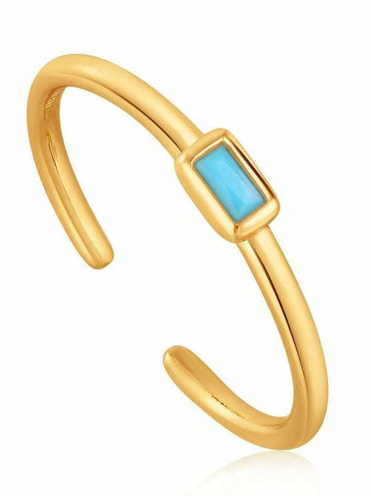 Ania Haie Damen Ring aus Silber Vergoldet
