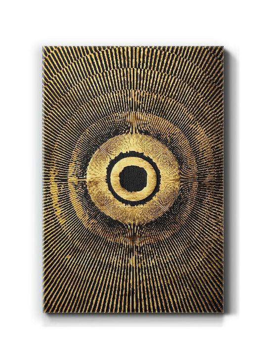 Walls Χρυσοί Κύκλοι Πίνακας σε Καμβά 15x20cm