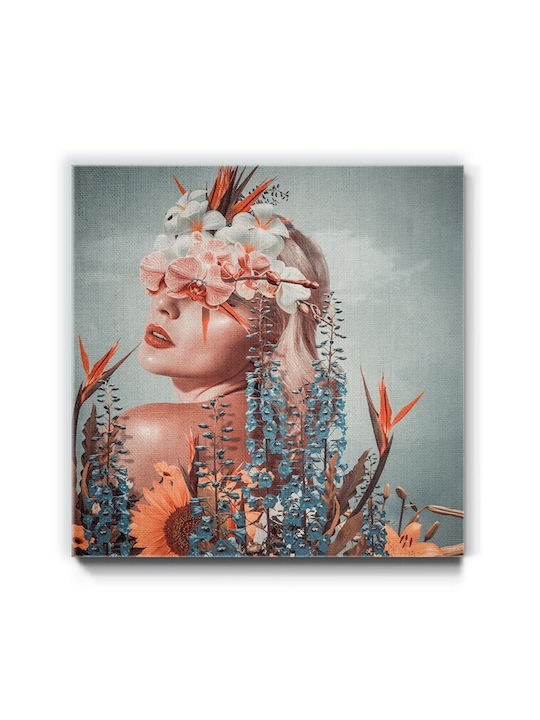Walls Γυναίκα Λουλούδια Πίνακας σε Καμβά 50x50cm