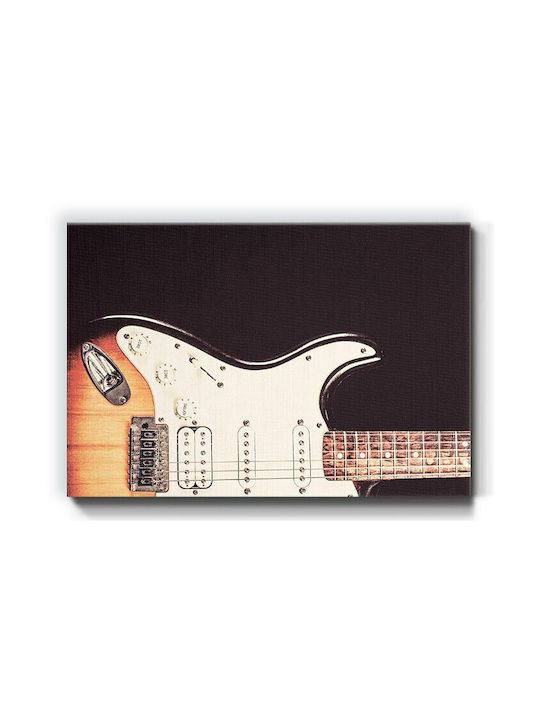Walls Electric Guitar Painting on Canvas 20x15cm