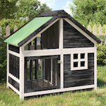 vidaXL Dog House Wooden Outdoor Gray 96x60.5x87cm 172268