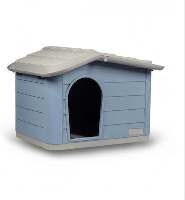 MP Bergamo Căsuță pentru Câine Plastic Pentru Exterior Albastru 60x50x41cm 08.34.091