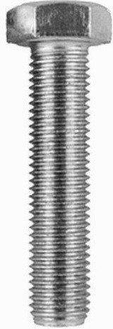 Schraube Sechseck Inox mit Durchmesser M6 und Länge 60mm 10Stück