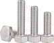 Helix Screw Hexagon Galvanized DIN 933 with Diameter M8 and Length 30mm 10pcs 8.8