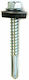 Fisco Self-Piercing Drilling Screw Hexagon Metallic DIN 7504P with Diameter M6.3 and Length 25mm