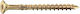 Domax Holzbolzen Torx Messing mit Durchmesser M8 und Länge 80mm 10Stück